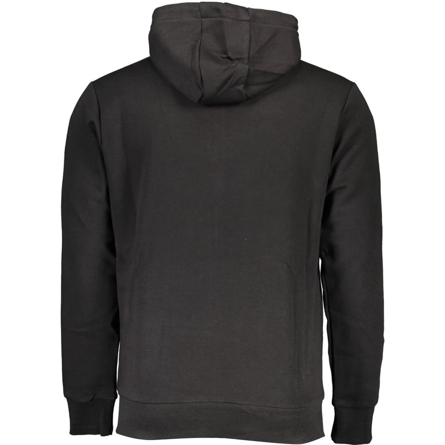 Black Cotton Men's Hoodie