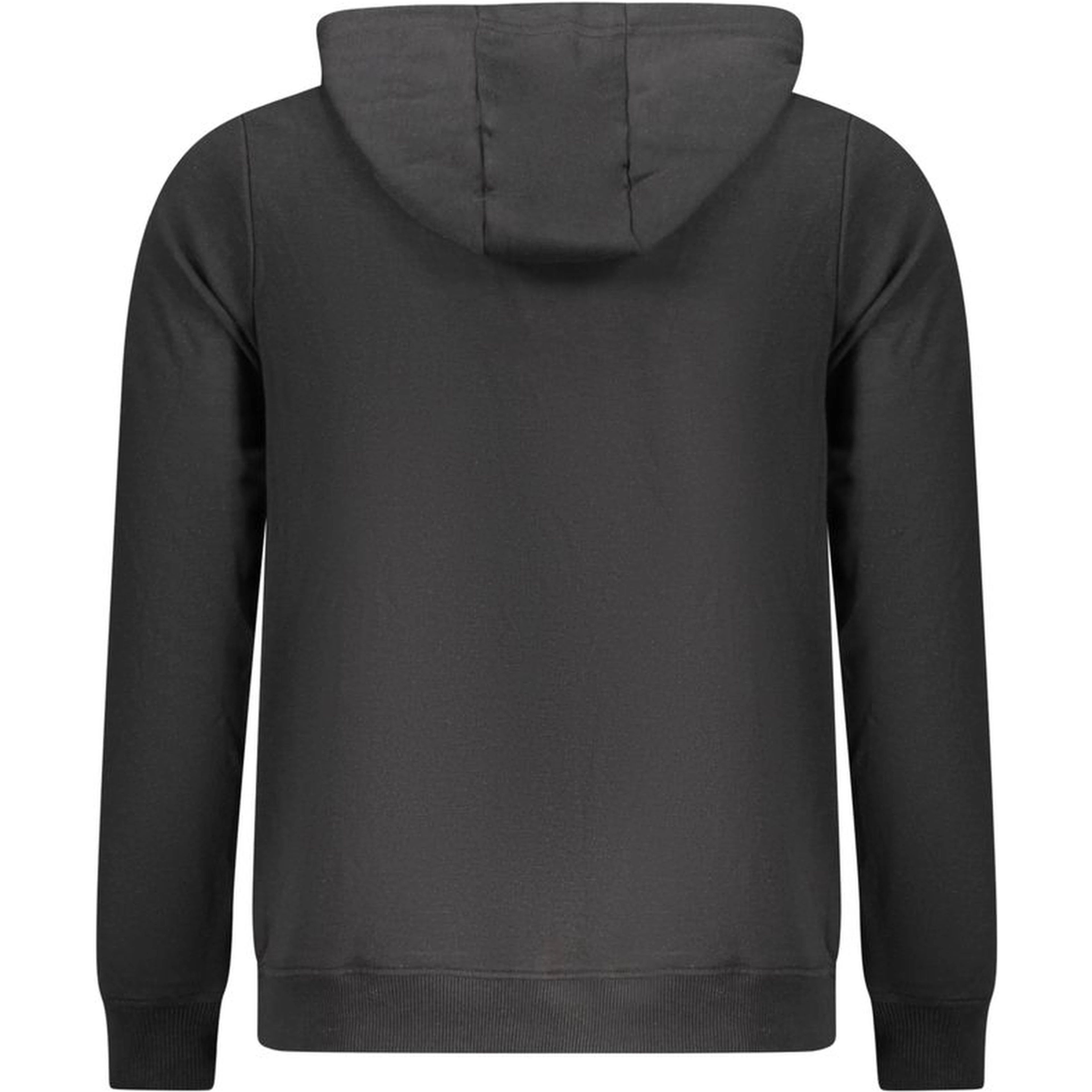 Black Cotton Men's Hoodie