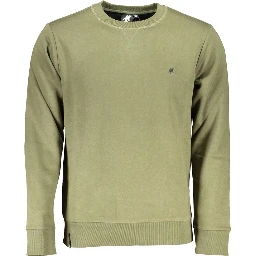 Blue Cotton Men Sweatshirt