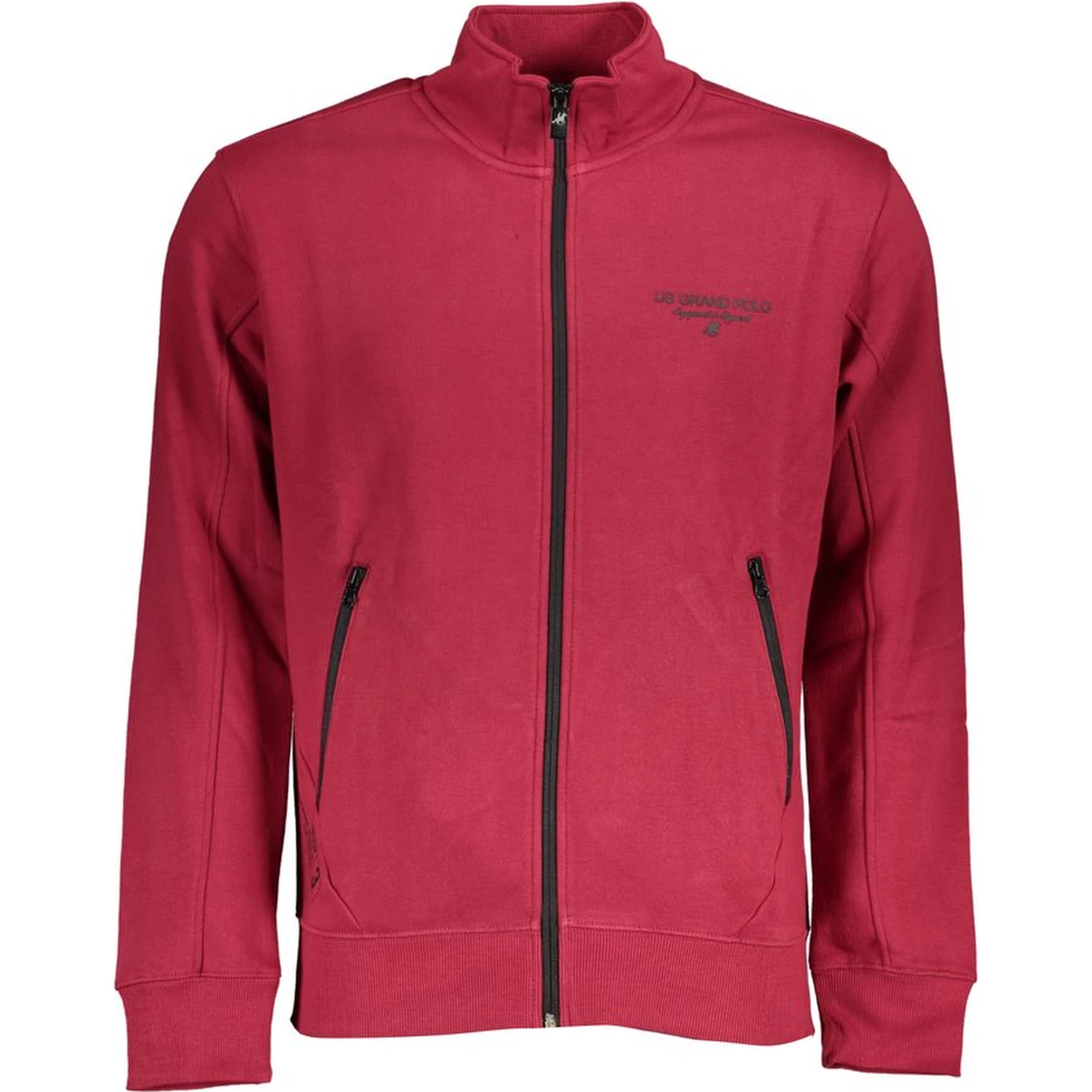 Red Cotton Men Sweatshirt