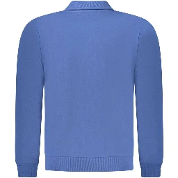 Blue Cotton Men's Sweatshirt