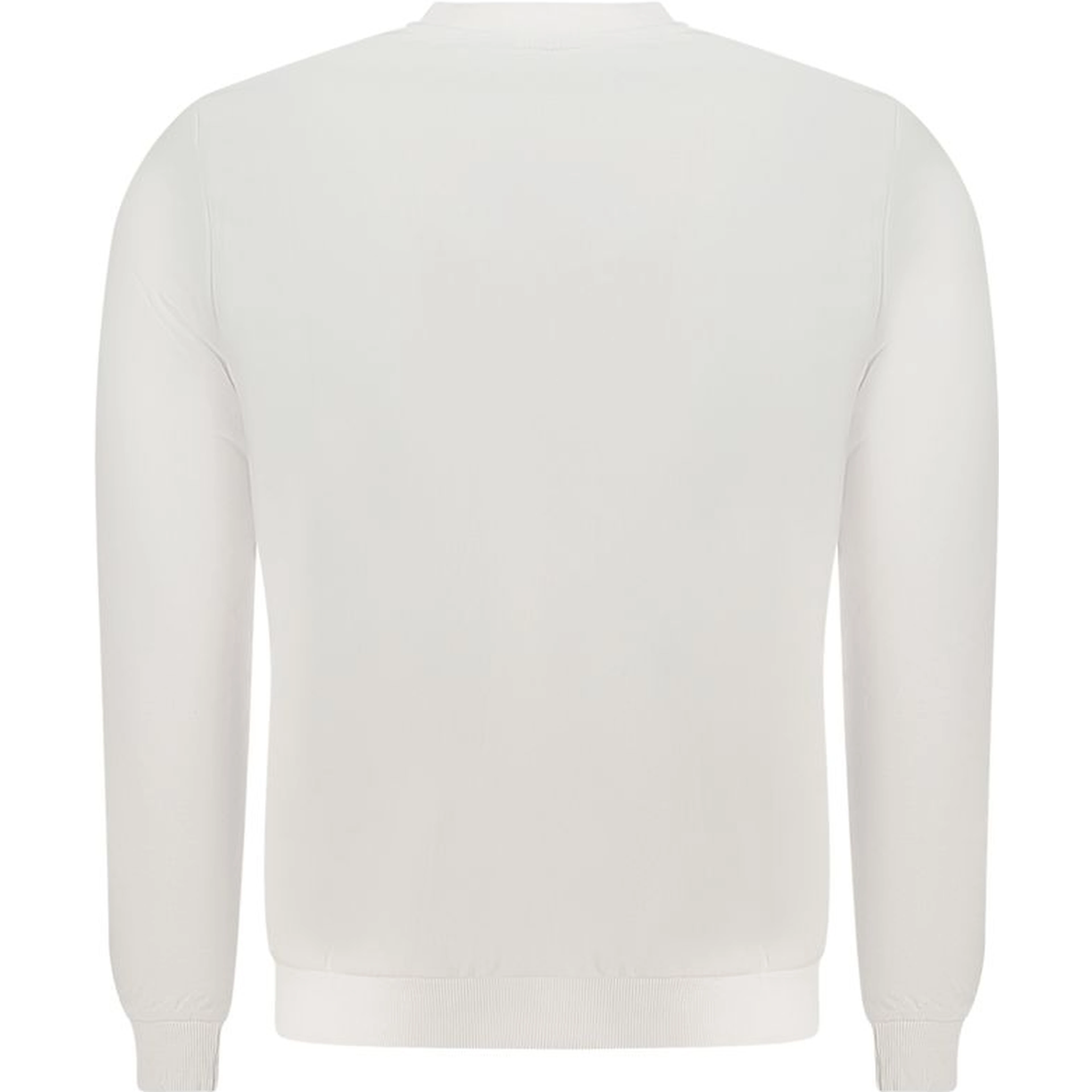 White Cotton Men Sweatshirt