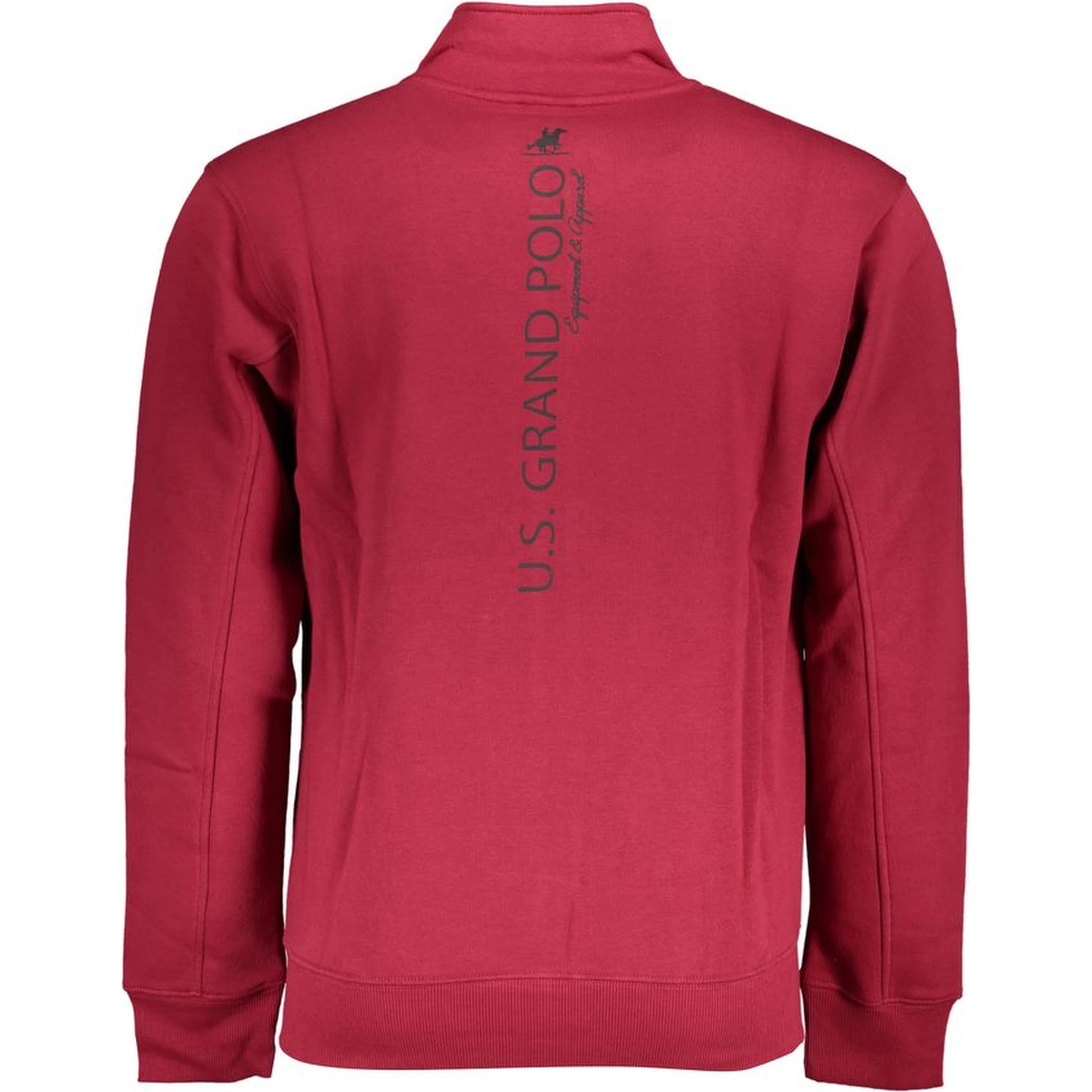 Red Cotton Men Sweatshirt