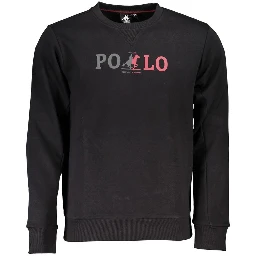 Black Cotton Men's Sweatshirt