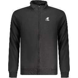 Black Cotton Men Sweatshirt