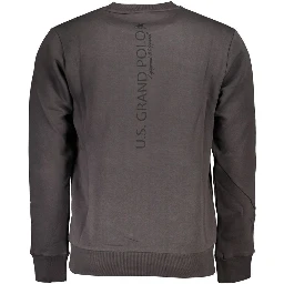 Gray Cotton Men Sweatshirt