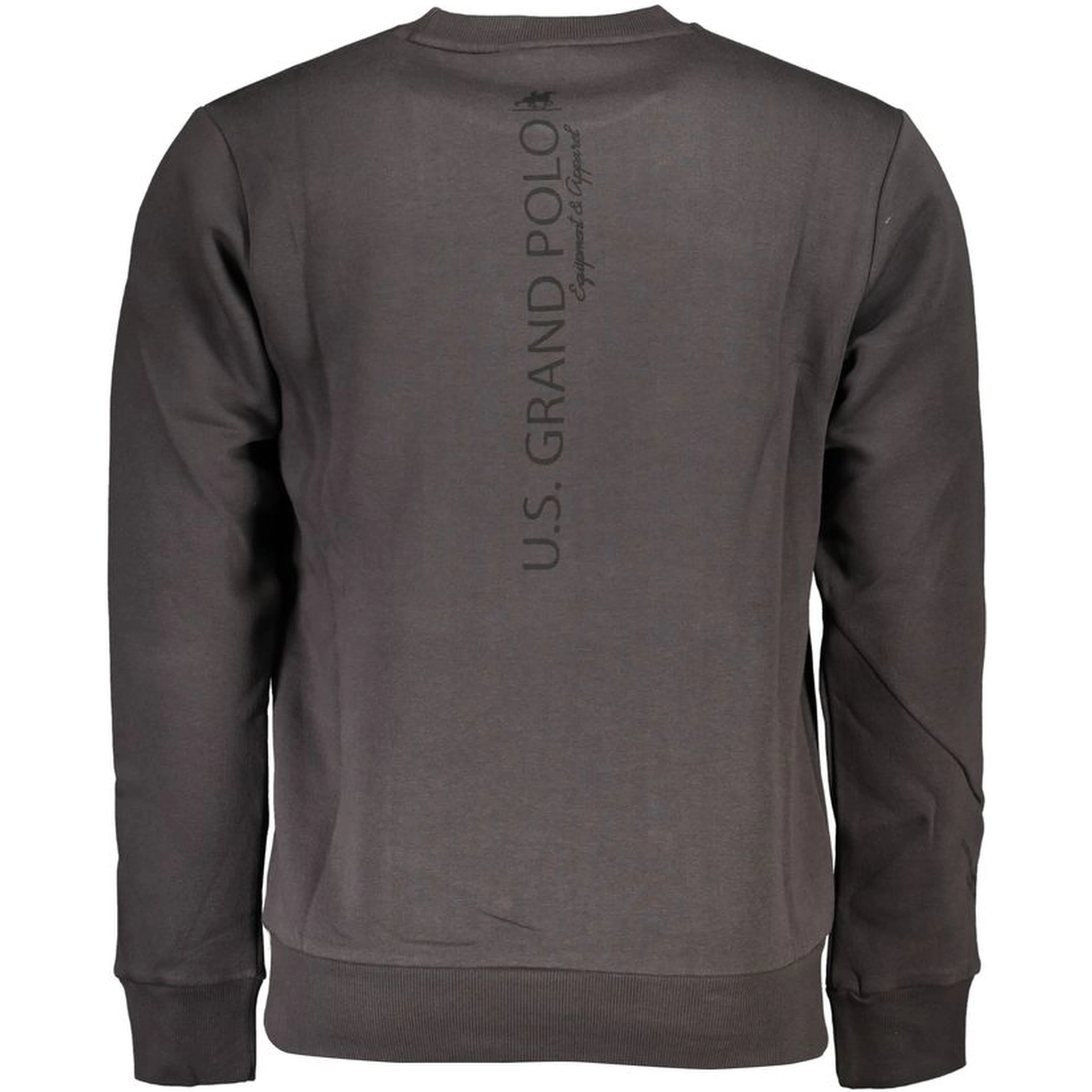 Gray Cotton Men Sweatshirt
