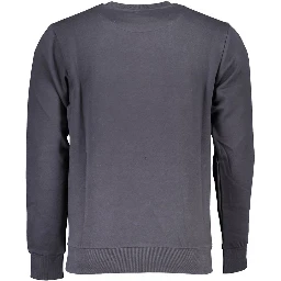Blue Cotton Men's Sweatshirt
