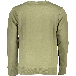 Blue Cotton Men Sweatshirt