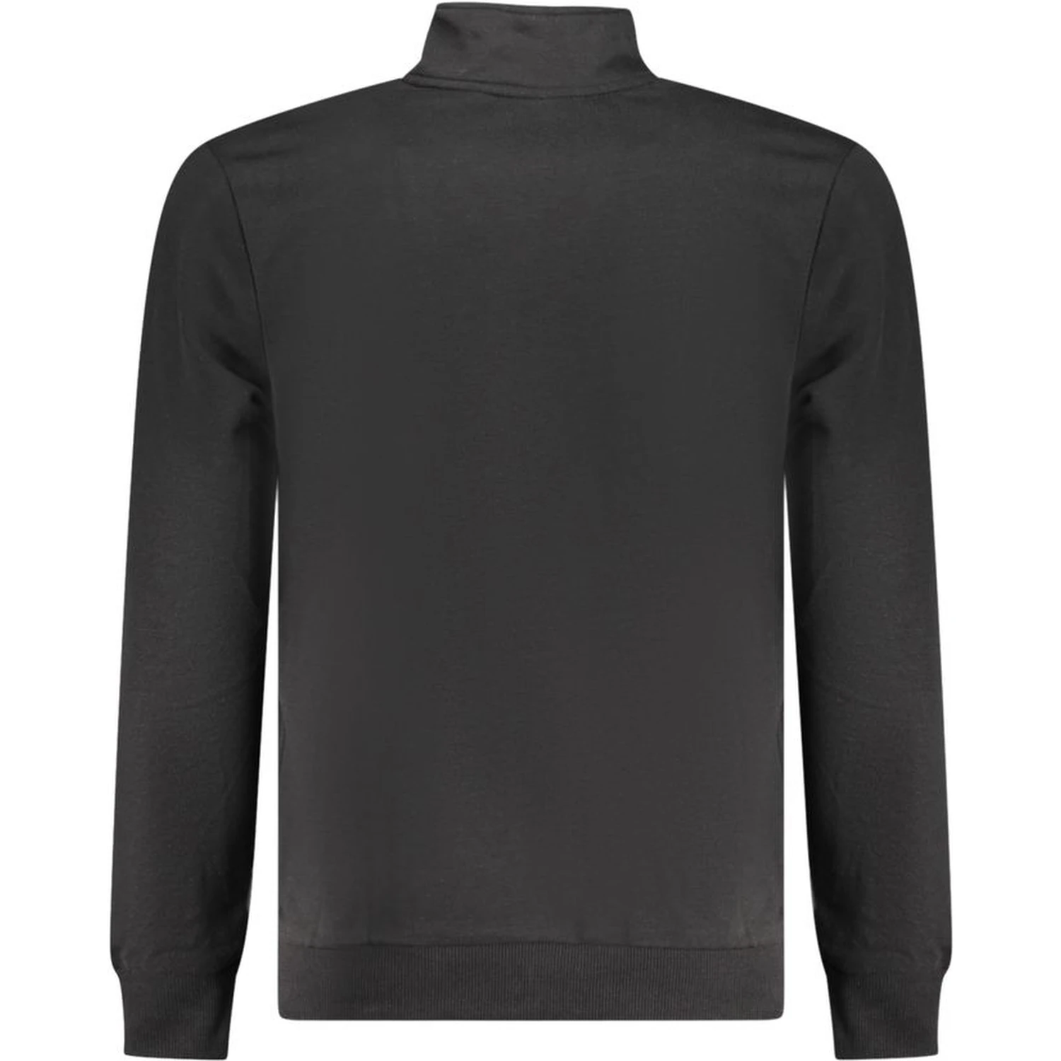Black Cotton Men Sweatshirt