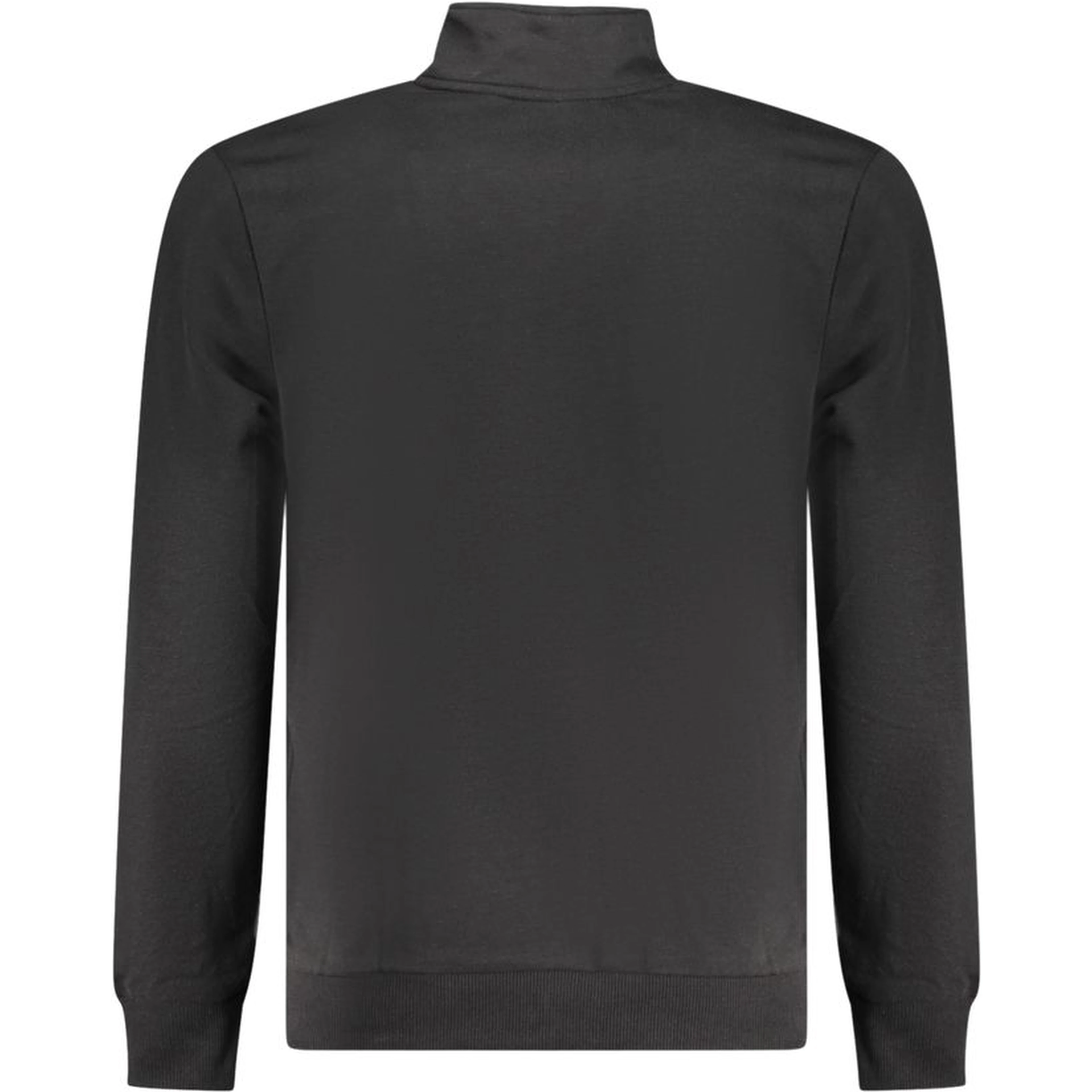 Black Cotton Men Sweatshirt