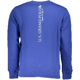 Blue Cotton Men's Sweatshirt