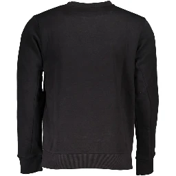 Black Cotton Men's Sweatshirt