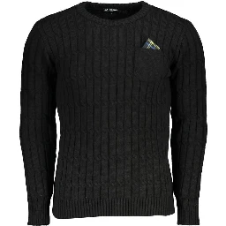 Black Acrylic Men Sweater