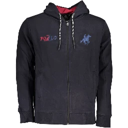 Blue Cotton Men's Hoodie