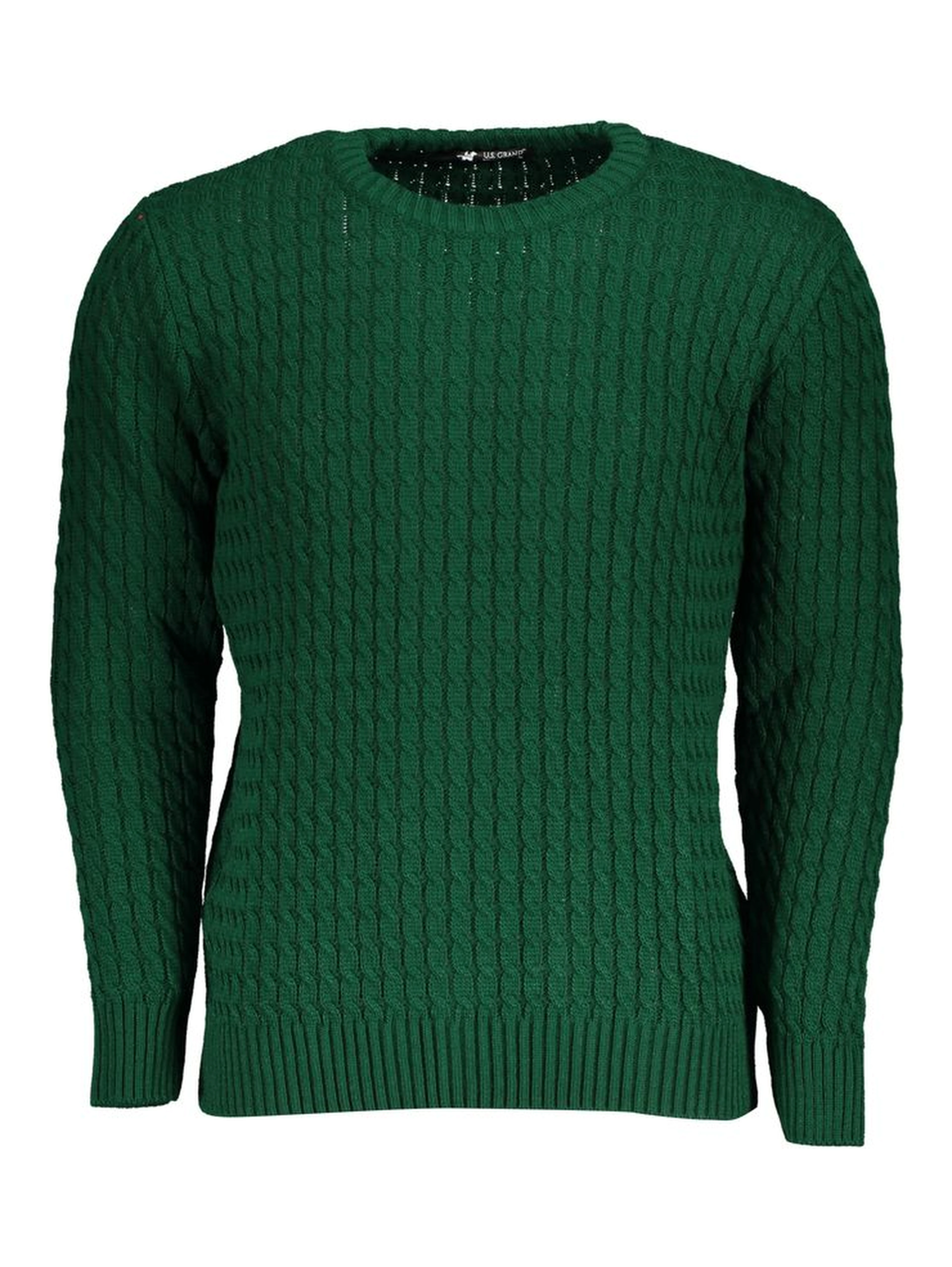 Verde Acrylic Men Sweater