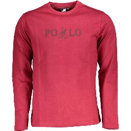 Red Cotton Men T-Shirt