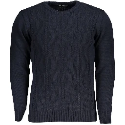 Blue Acrylic Men's Sweater