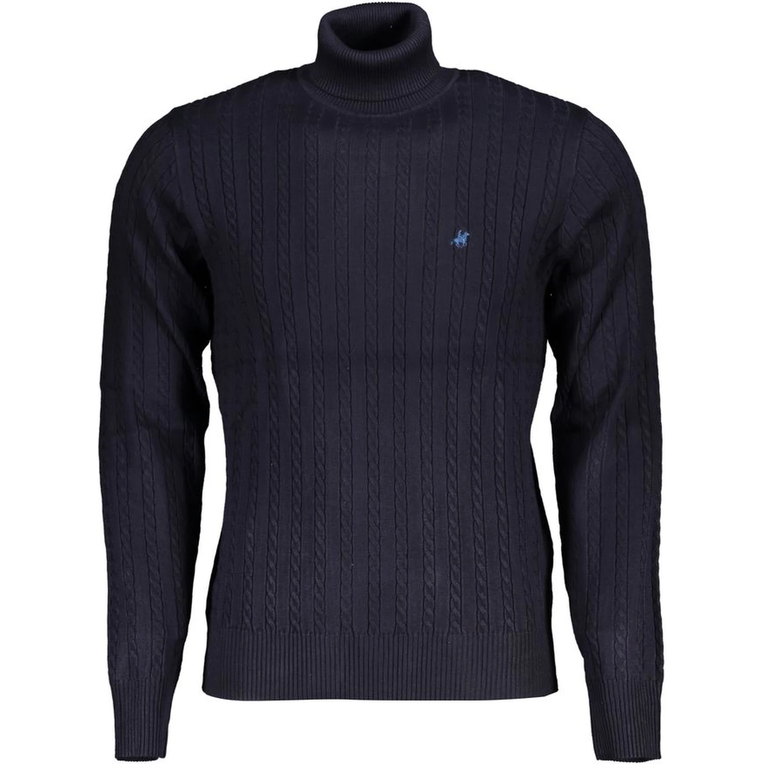 Blue Viscose Men's Sweater