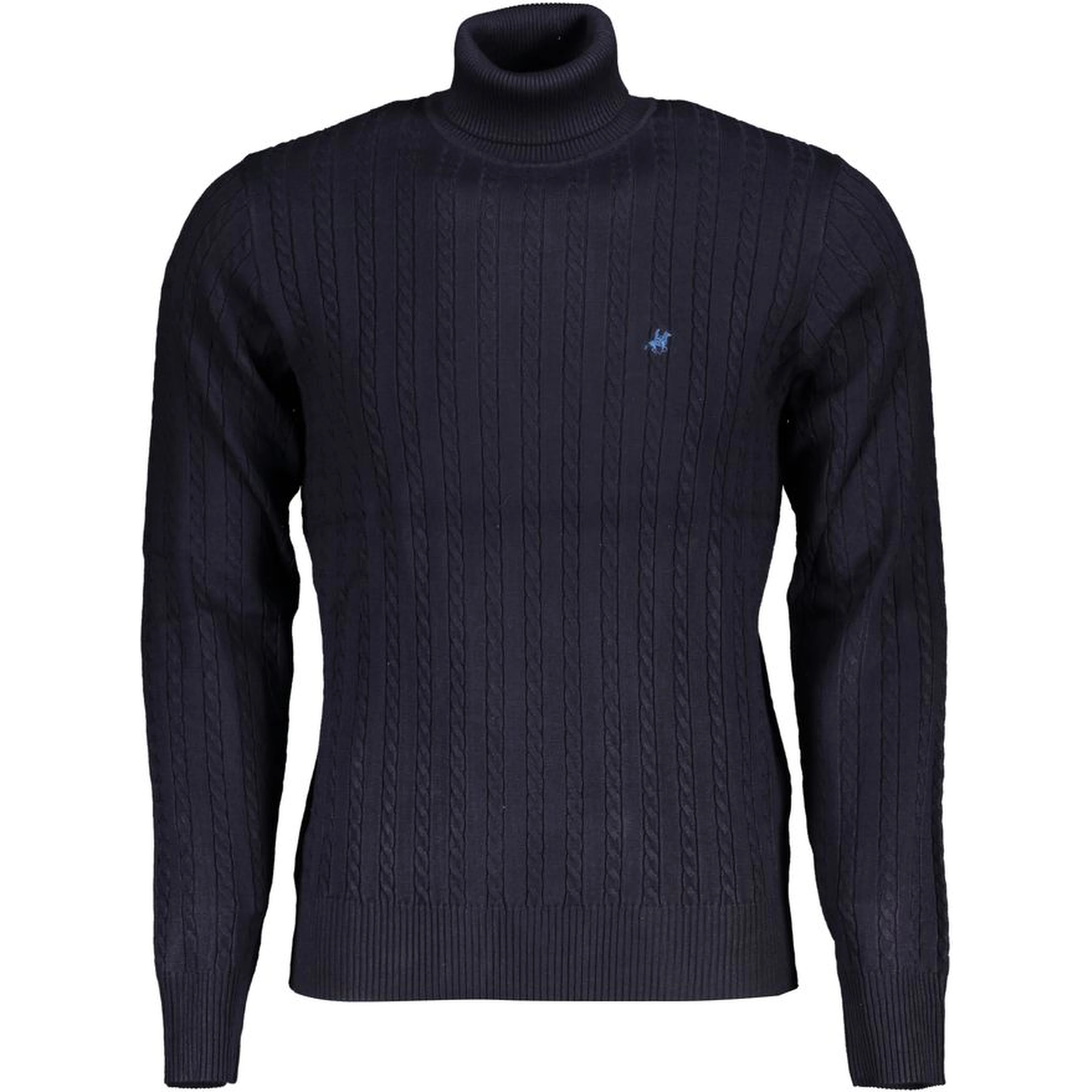 Blue Viscose Men's Sweater