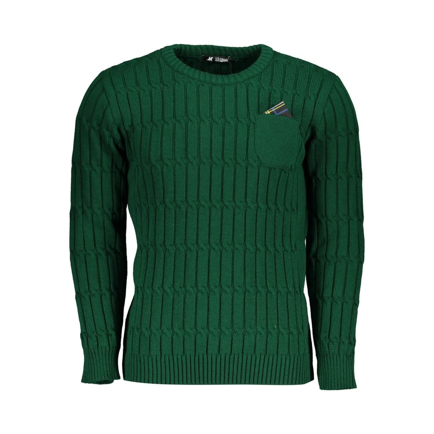 Verde Acrylic Men Sweater
