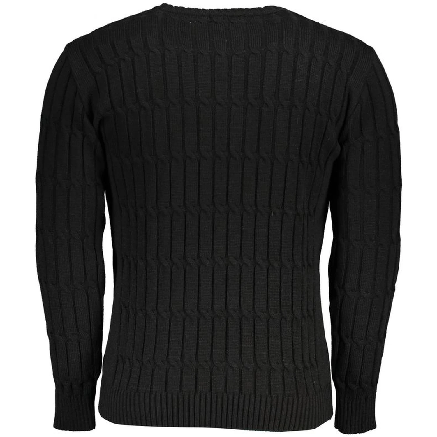 Black Acrylic Men Sweater