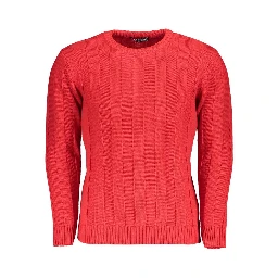 Red Acrylic Men's Sweater