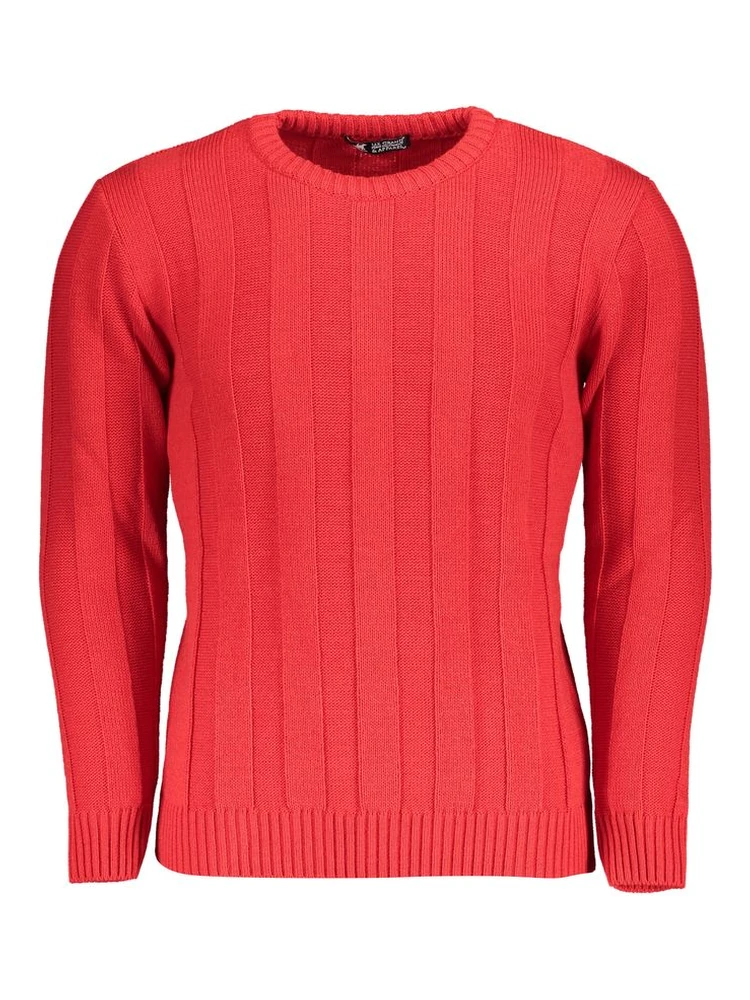 Red Acrylic Men's Sweater