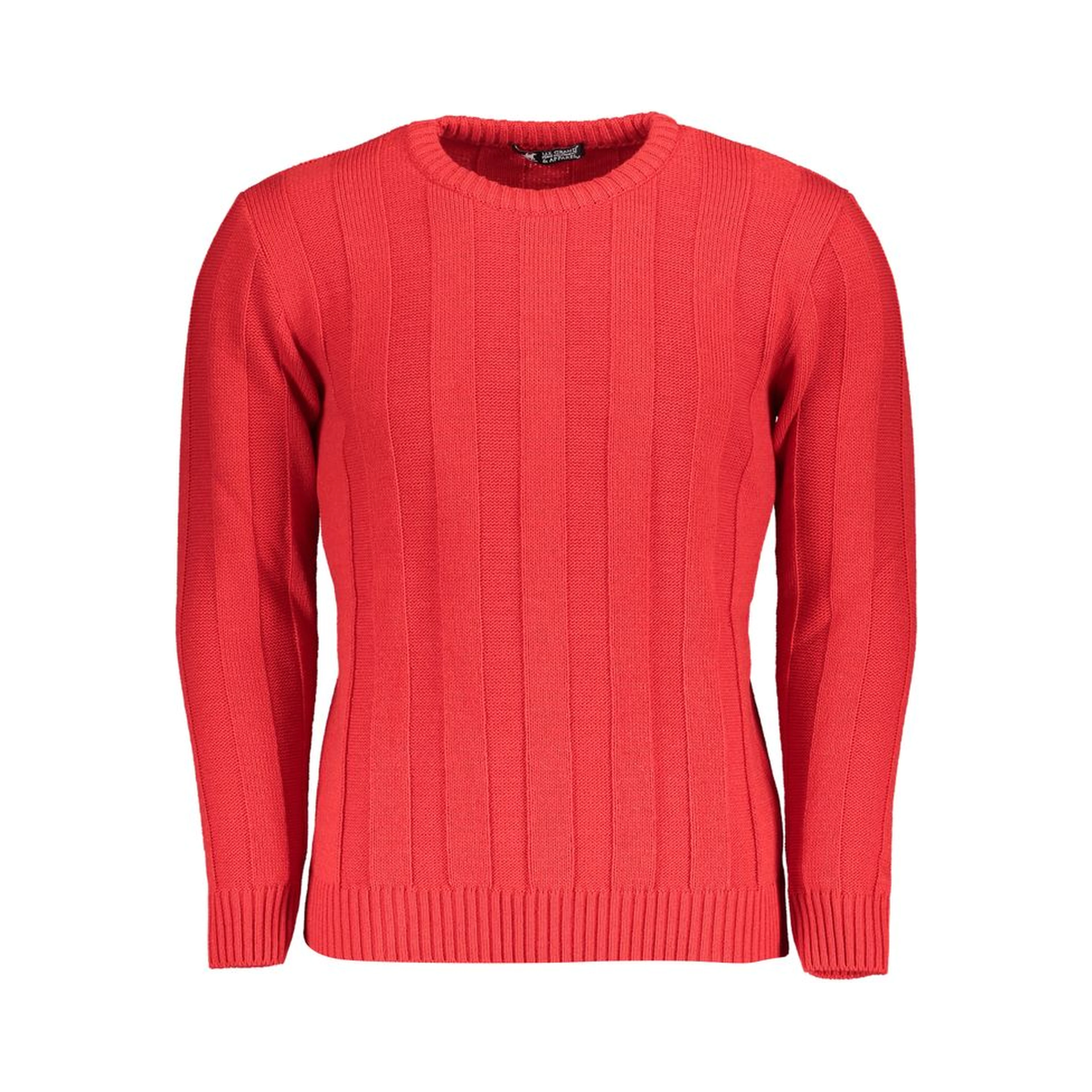 Red Acrylic Men's Sweater