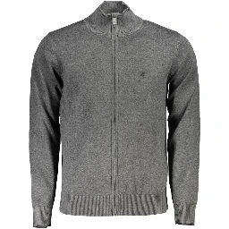 Grigio Viscosa Men Cardigan