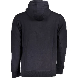 Blue Cotton Men's Hoodie