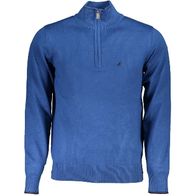 Blue Nylon Sweatshirt