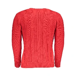 Red Acrylic Men's Sweater
