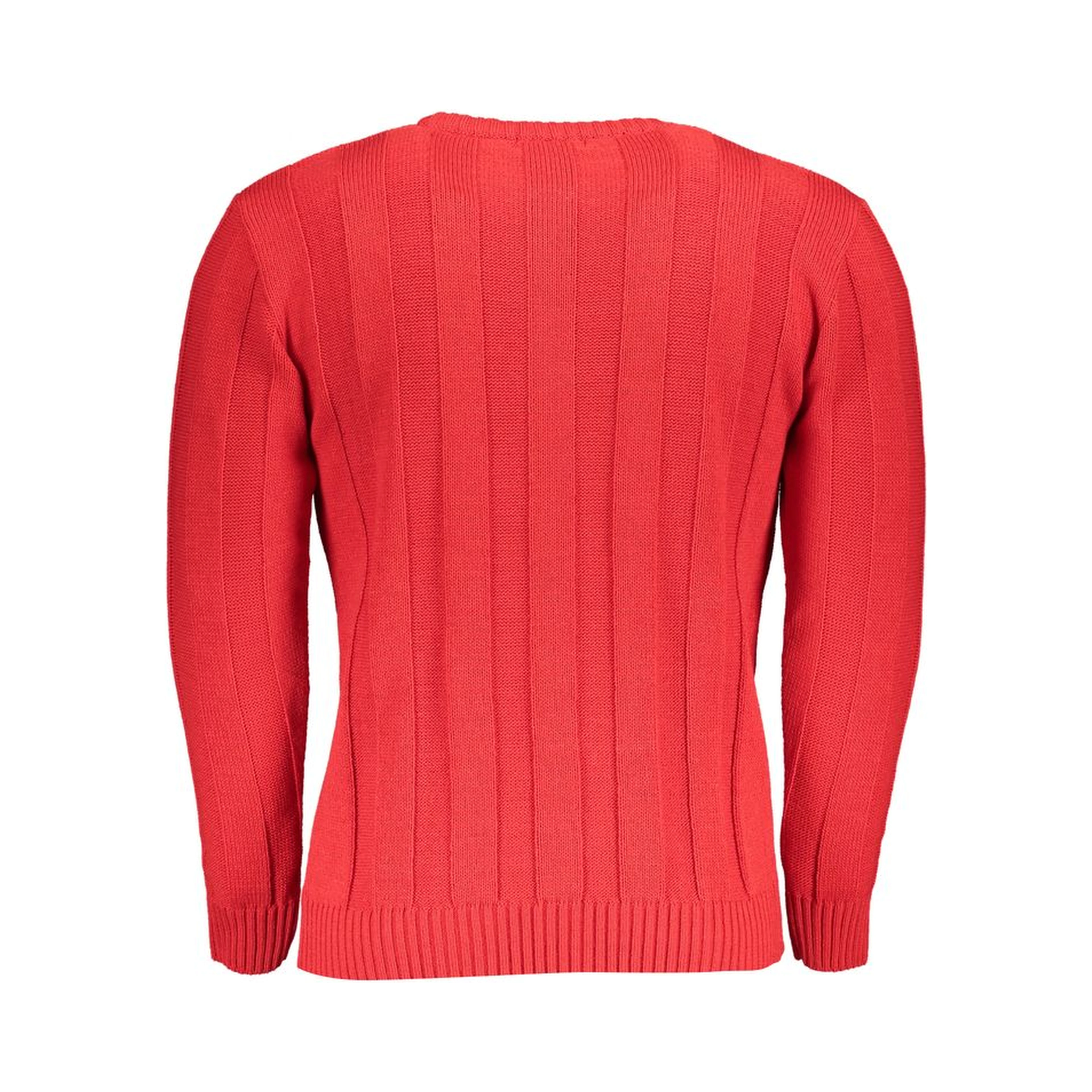 Red Acrylic Men's Sweater