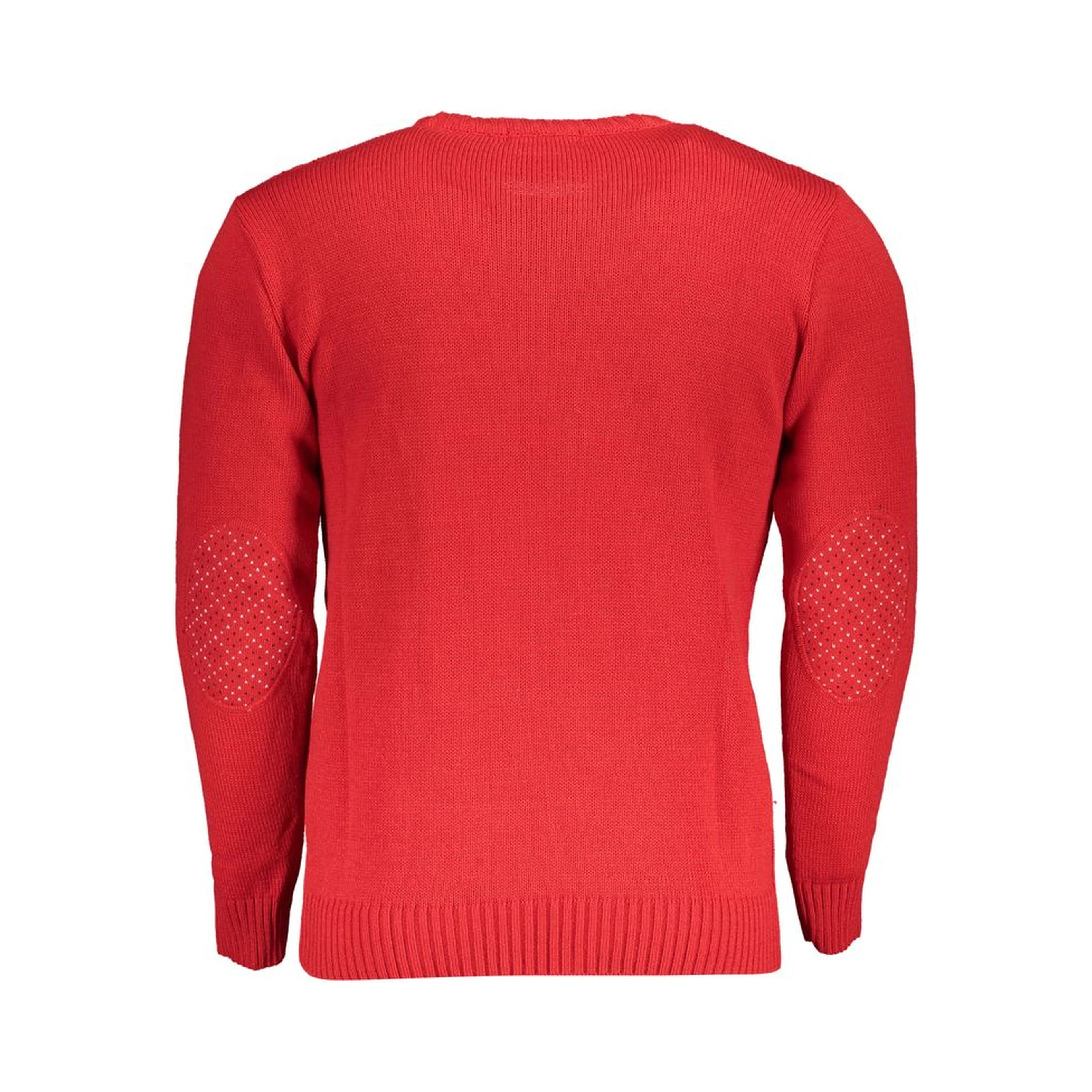 Red Acrylic Men Sweater