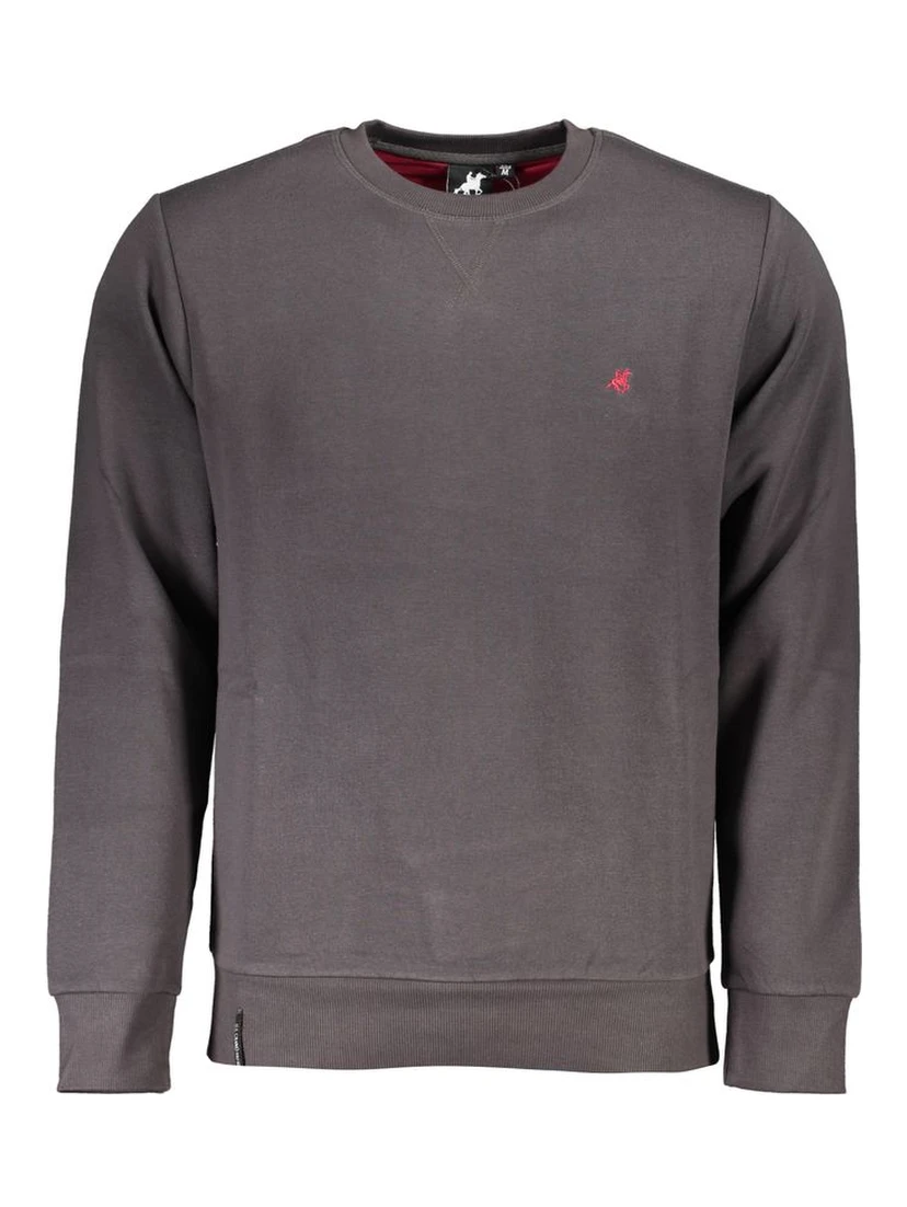 Gray Cotton Men Sweatshirt