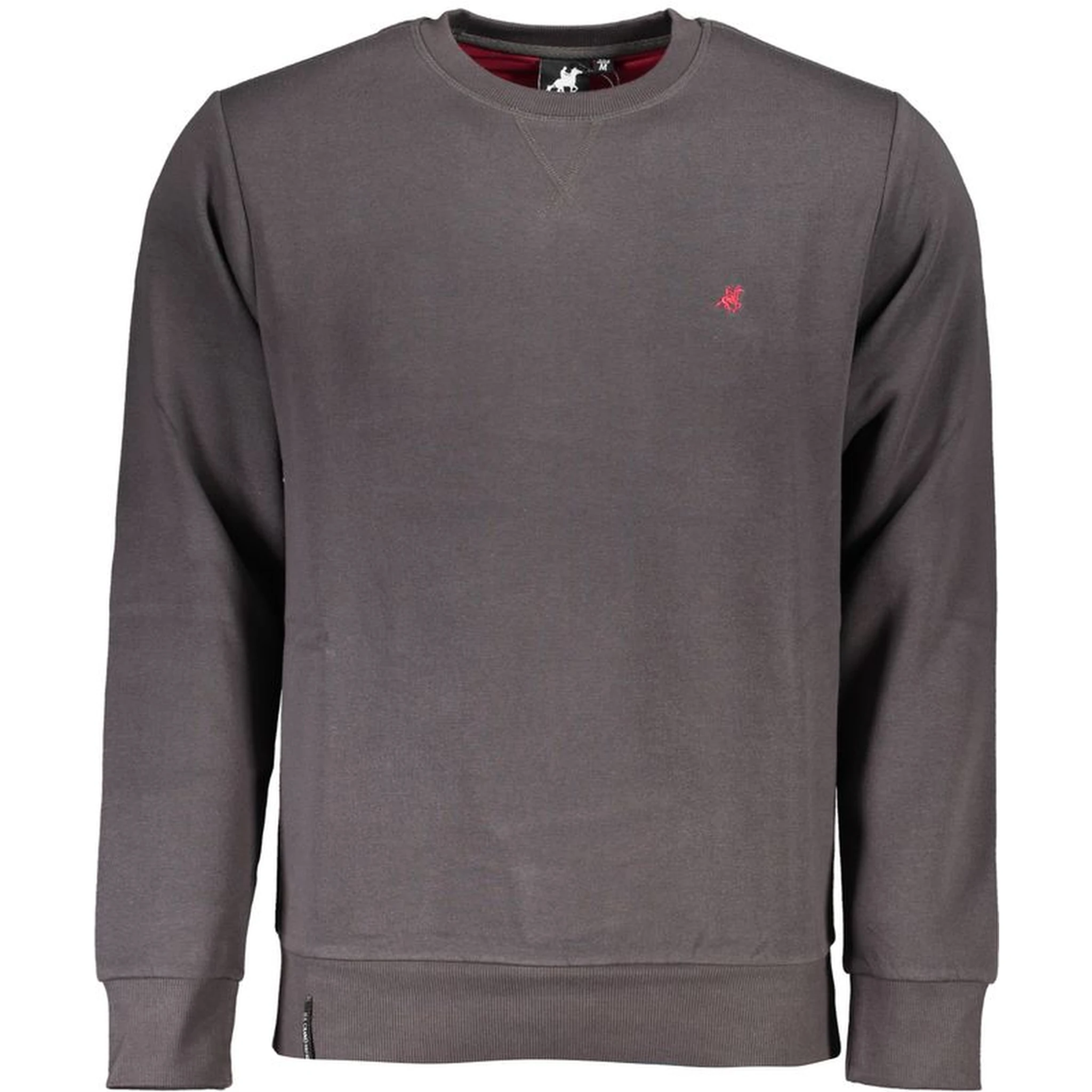 Gray Cotton Men Sweatshirt