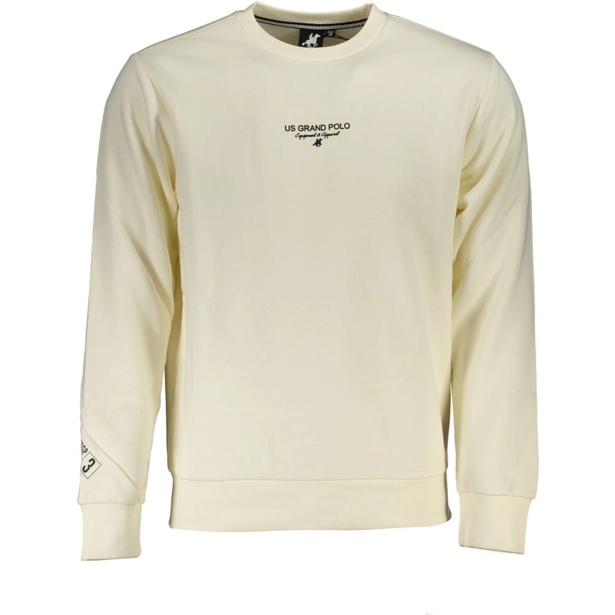 White Cotton Men's Sweatshirt