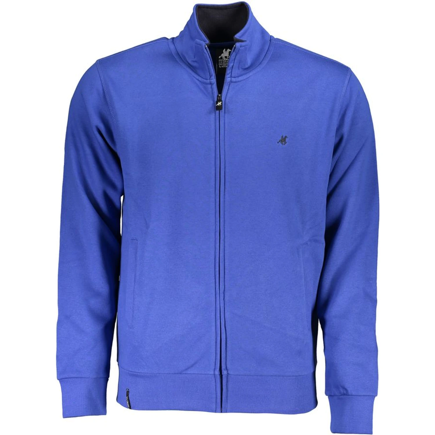 Blue Cotton Men Sweatshirt