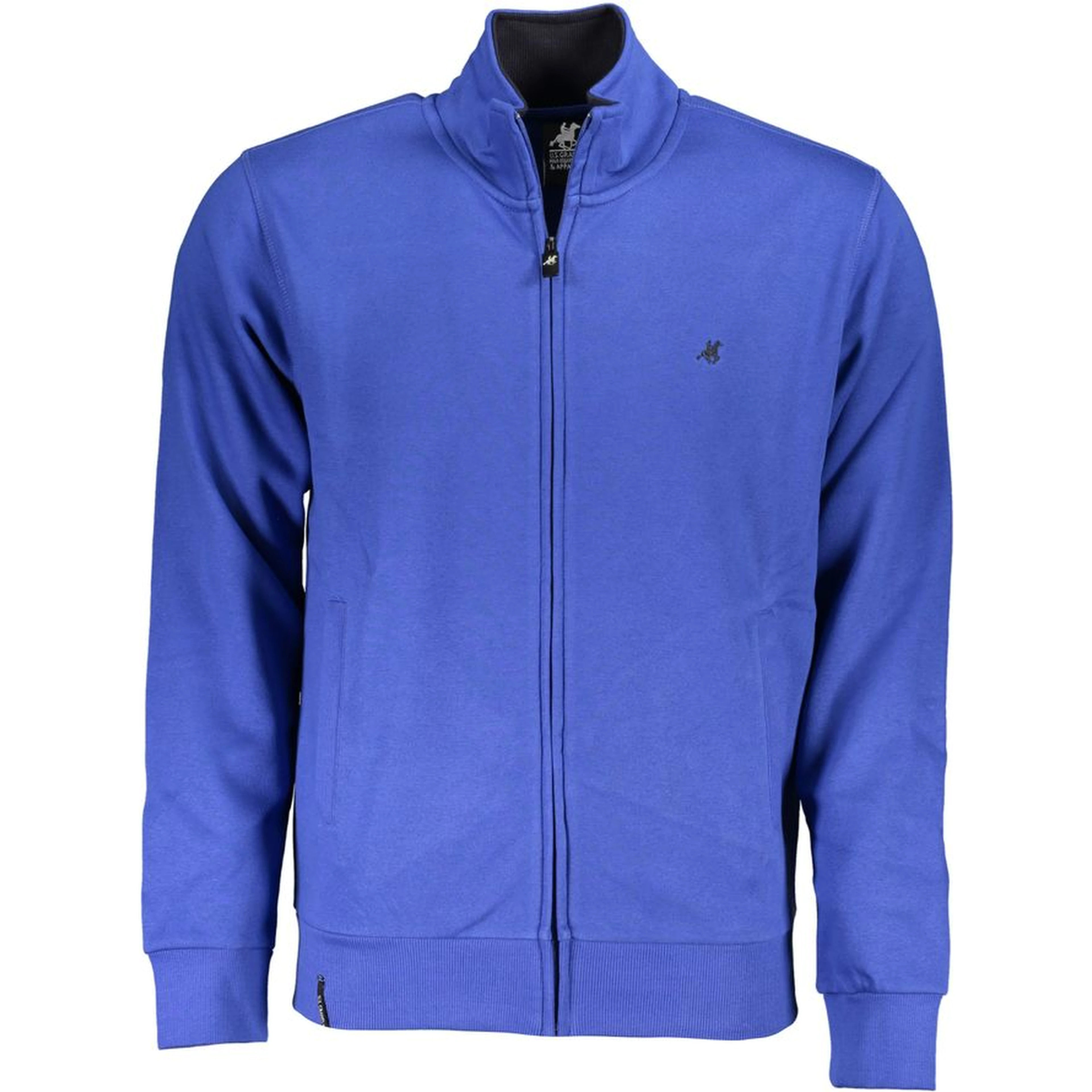 Blue Cotton Men Sweatshirt