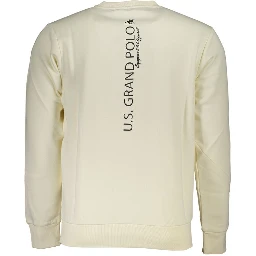 White Cotton Men's Sweatshirt