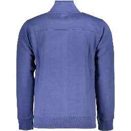 Blue Cotton Men's Sweatshirt