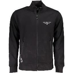 Black Cotton Men's Sweatshirt