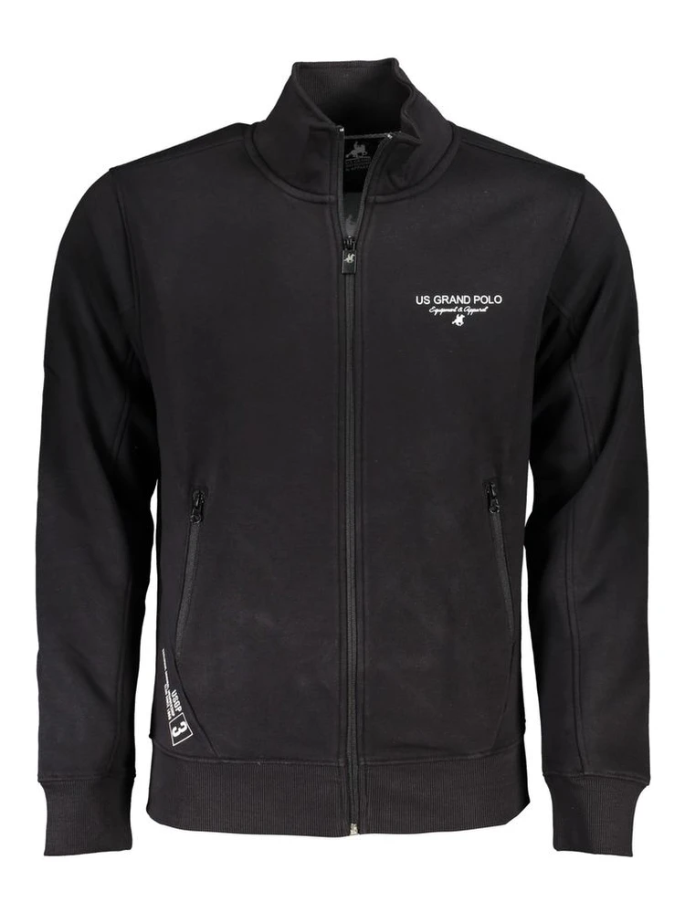 Black Cotton Men's Sweatshirt