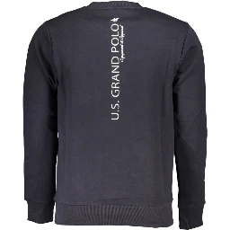 Blue Cotton Men's Sweatshirt