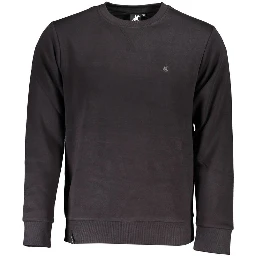 Black Cotton Men's Sweatshirt