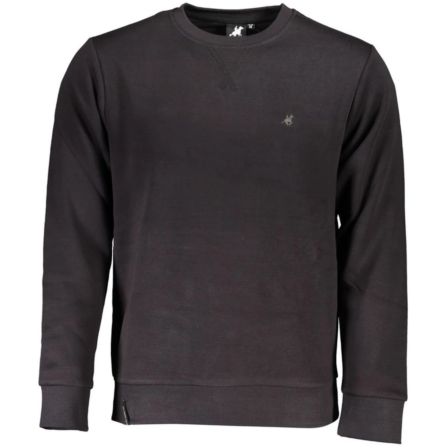 Black Cotton Men's Sweatshirt