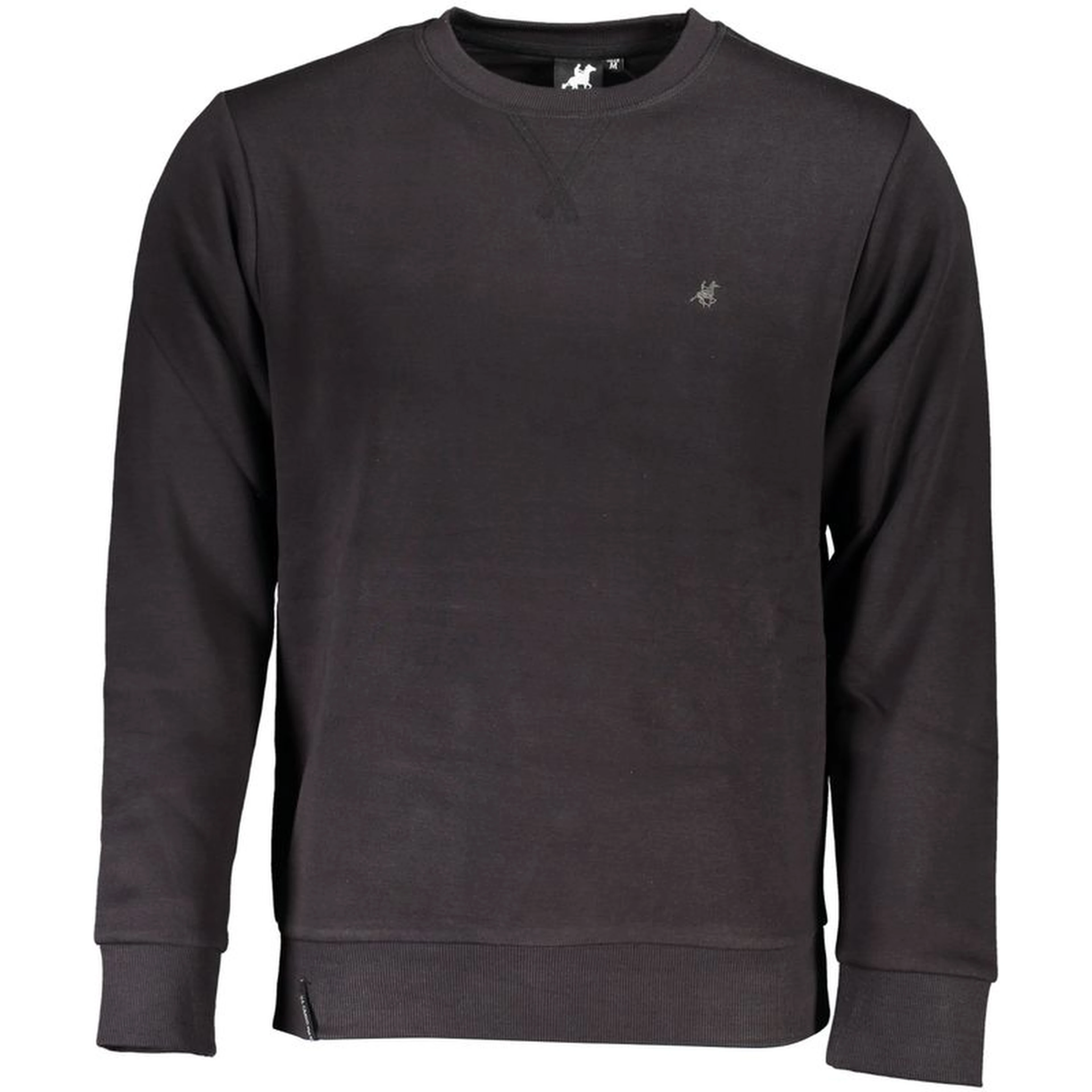 Black Cotton Men's Sweatshirt