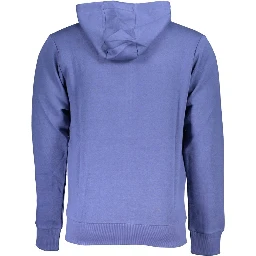 Blue Cotton Men's Hoodie