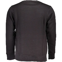 Black Cotton Men's Sweatshirt